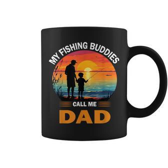My Fishing Buddies Call Me Dad Father's Day Daddy And Papa Coffee Mug - Thegiftio UK