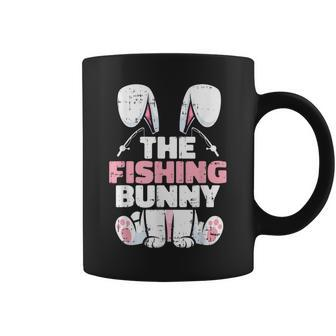 The Fishing Bunny Easter Family Matching Spring Men Coffee Mug - Seseable