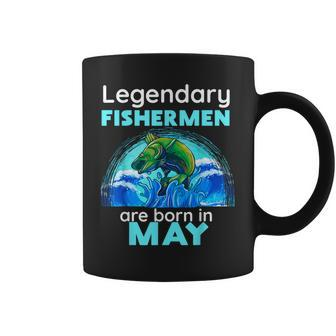 Fishing Legend Born In May T Fisherman Dad Coffee Mug - Thegiftio UK