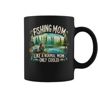 Fishing Mom Like A Normal Mom Only Cooler Fisherman Mom Coffee Mug - Thegiftio UK