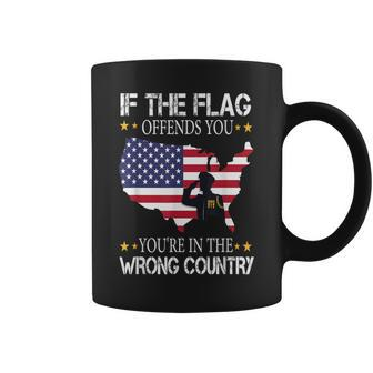 If This Flag Offends You You're In The Wrong Country Coffee Mug - Monsterry