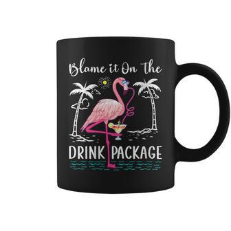 Flamingo Cruise Blame It On The Drink Package Drinking Booze Coffee Mug - Thegiftio UK