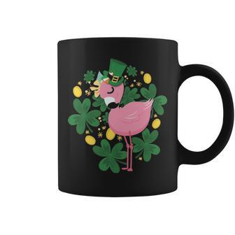 Flamingo St Patrick Day Pink Bird Lover Coffee Mug | Mazezy AU