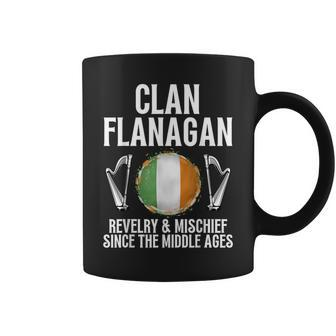 Flanagan Surname Irish Family Name Heraldic Celtic Clan Coffee Mug - Seseable