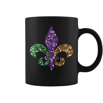 Fleur De Lis Mardi Gras Symbol Louisiana Carnival New Orlean Coffee Mug - Seseable
