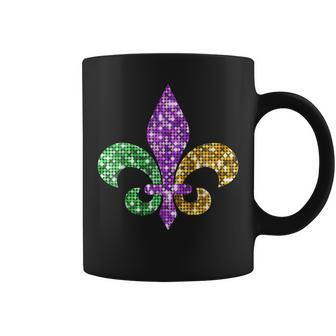 Fleur De Lis Mardi Gras Symbol Louisiana Carnival New Orlean Coffee Mug - Monsterry AU