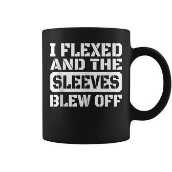 I Flexed And Sleeves Blew Off Mens Coffee Mug - Monsterry CA