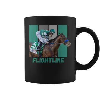 Flightline Horse Racing Thoroughbred Del Mar Santa Anita Coffee Mug - Monsterry AU