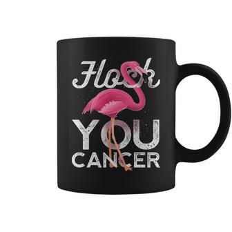 Flock You Cancer Flamingo Breast Cancer Awareness Coffee Mug | Mazezy