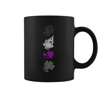 Floral Demisexual Pride Lgbtq Flowers Asian Demi Flag Coffee Mug - Monsterry UK