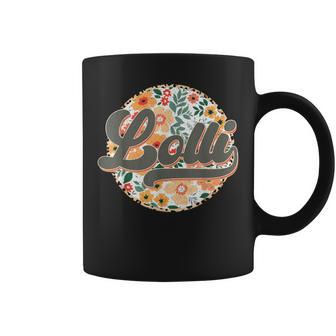 Floral Lolli Retro Groovy Mother's Day Birthday Coffee Mug - Seseable