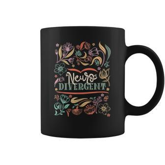 Floral Neurodivergent Autism Awareness Coffee Mug - Thegiftio UK