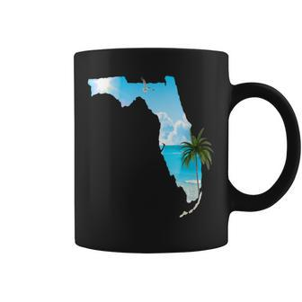 Florida Beach Scene Coffee Mug - Monsterry DE