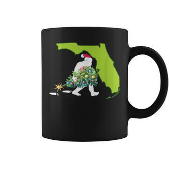 Florida Bigfoot State Christmas Tree T Coffee Mug - Monsterry CA