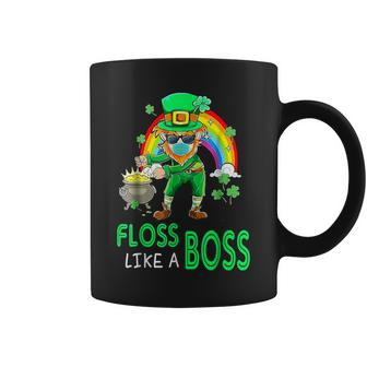 Floss Like A Boss Flossing Le Pre Cha Un St Patrick's Day Coffee Mug | Crazezy UK