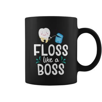 Floss Like A Boss Game Or Dentist Coffee Mug | Crazezy UK
