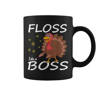 Floss Like A Boss Turkey Thanksgiving Outfit For Kids Coffee Mug | Crazezy