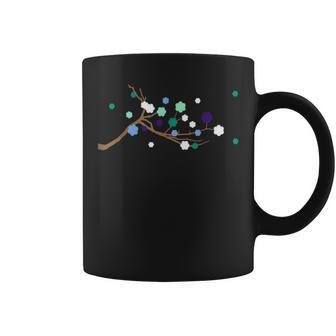 Flower Gay Male Flag Sakura Subtle Lgbt Gay Mlm Pride Coffee Mug - Monsterry AU