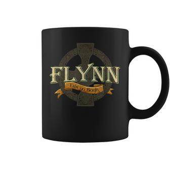 Flynn Irish Surname Flynn Irish Family Name Celtic Cross Coffee Mug - Seseable