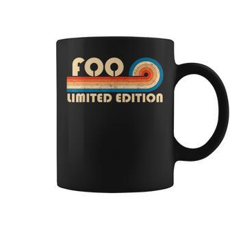 Foo Surname Retro Vintage 80S 90S Birthday Reunion Coffee Mug - Monsterry