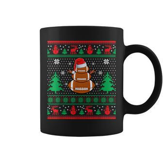 Football Santa Hat Ugly Christmas Sweaters Christmas Coffee Mug - Thegiftio UK