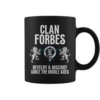 Forbes Clan Scottish Name Coat Of Arms Tartan Family Party Coffee Mug - Seseable