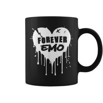 Forever Emo For Elder Emo Fans Alternative Scene Emo Heart Coffee Mug - Thegiftio UK