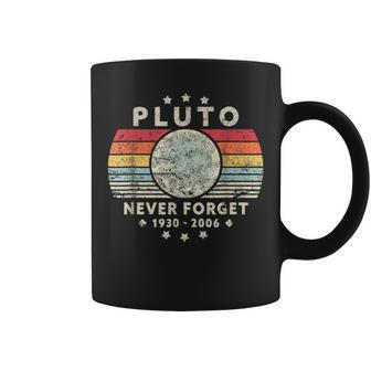 Never Forget Pluto Retro Style Vintage Science Tassen - Seseable