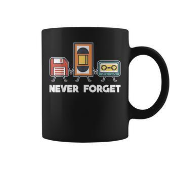 Never Forget Retro 90S Technology Music Throwback Coffee Mug - Monsterry AU