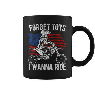 Forget Toys I Wanna Ride Motocross Dirt Bike Coffee Mug | Mazezy