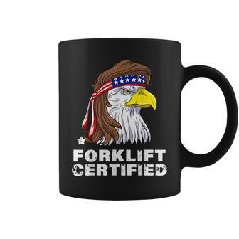 Forklift Certified Eagle Mullet Usa Fork Lift Forklift Coffee Mug - Thegiftio UK