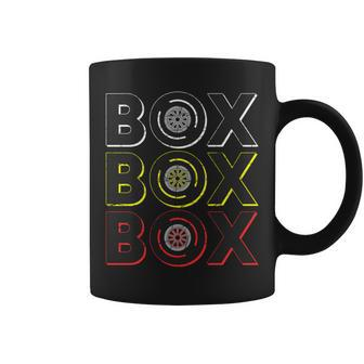 Formula Racing Car Box Box Box Radio Call To Pit Box Vintage Coffee Mug - Monsterry DE