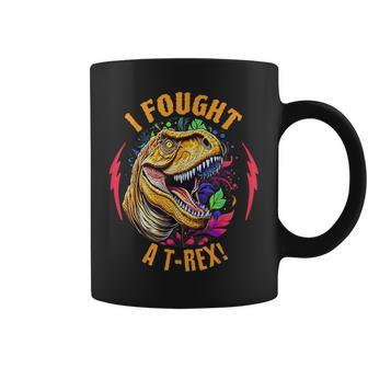 I Fought A T-Rex Injury And Injured Surgery Recovery Coffee Mug | Mazezy