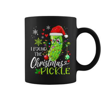 I Found The Pickle Christmas Pickles Xmas Love Couples Coffee Mug | Mazezy
