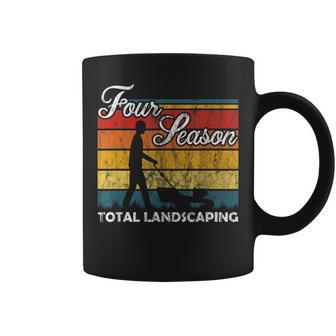 Four Season Total Landscaping Retro Vintage Coffee Mug - Monsterry AU
