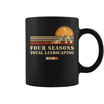 Four Season Total Landscaping Sunset Vintage For Gardeners Coffee Mug - Monsterry CA