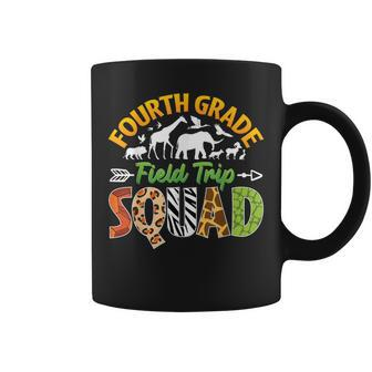 Fourth Grade Zoo Field Trip Squad Matching Teacher Students Coffee Mug - Seseable