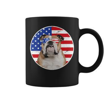 Fourth Of July Dog American Flag July 4Th Bulldog Lover Coffee Mug | Mazezy
