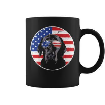 Fourth Of July Dog American Flag July 4Th Labrador Retriever T Coffee Mug | Mazezy