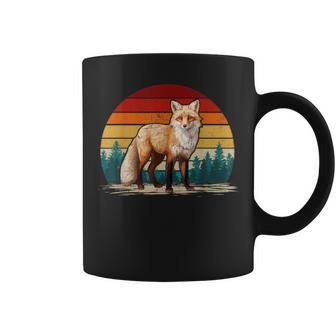 Fox Lover Retro Style Distressed Vintage Fox Coffee Mug - Monsterry UK