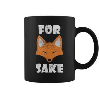 For Fox Sake Pun Coffee Mug - Seseable