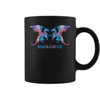Fractal Fantasy Dragons Imagine Coffee Mug - Monsterry DE