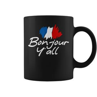France Roots French Lover Bonjour Y'all Coffee Mug - Monsterry UK