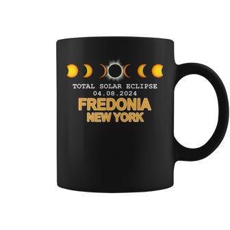 Fredonia New York Total Solar Eclipse 2024 Coffee Mug | Mazezy