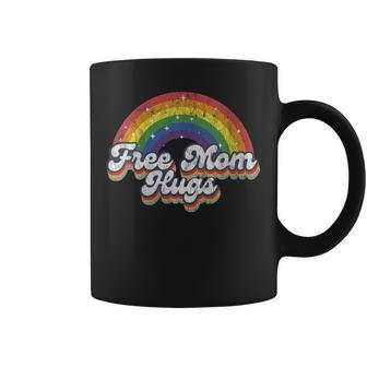 Free Mom Hugs Rainbow Bisexual Lesbian Lgbt Flag Pride Month Coffee Mug - Seseable