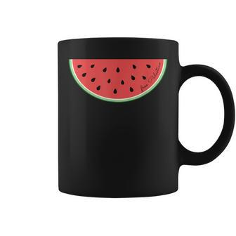 Free Palestine Subtle Watermelon Gaza Human Rights Coffee Mug - Seseable