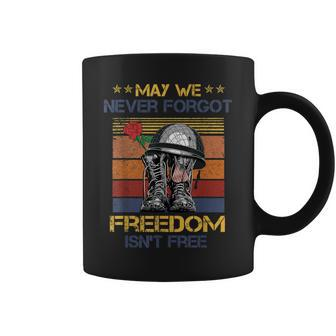 Freedom Is Not Free Never Forgot Veterans Day Coffee Mug - Monsterry