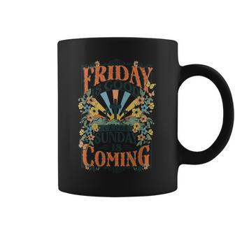 Friday Is Good Cause Sunday Is Coming Christian Jesus Womens Coffee Mug | Mazezy