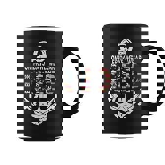 On Fridays We Wear Red Remember Everyone Deployed Navy Coffee Mug - Thegiftio