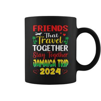 Friends That Travel Together Jamaica Trip Caribbean 2024 Coffee Mug - Seseable